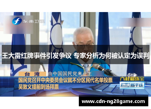 王大雷红牌事件引发争议 专家分析为何被认定为误判